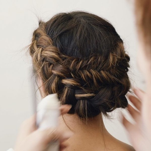 prepare hair for wedding day